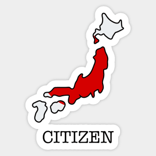 Japanese Citizen Sticker